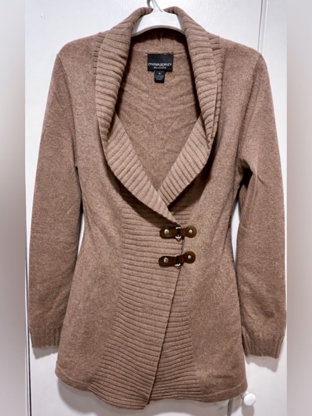 Cynthia Rowley 100% Cashmere Cardigan Sweater | Shawl Collar Toggle | M
